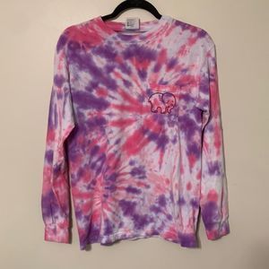 Ivory Ella Size S Pink and Purple Tie Dye Long Sleeve